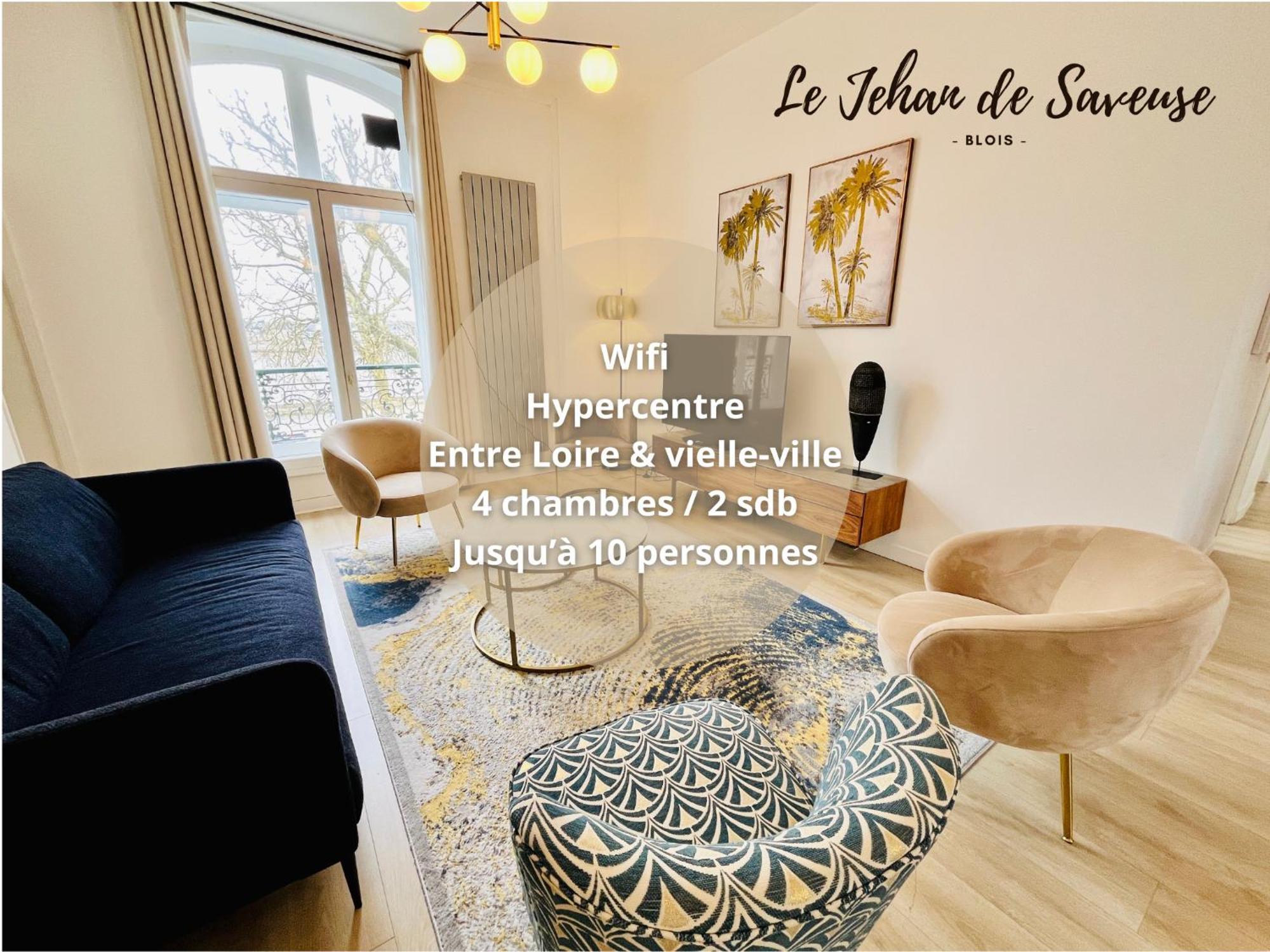 Hypercentre, Quai De Loire, Lumineux, Spacieux, Familial, Le Jehan De Saveuse Blois Dış mekan fotoğraf